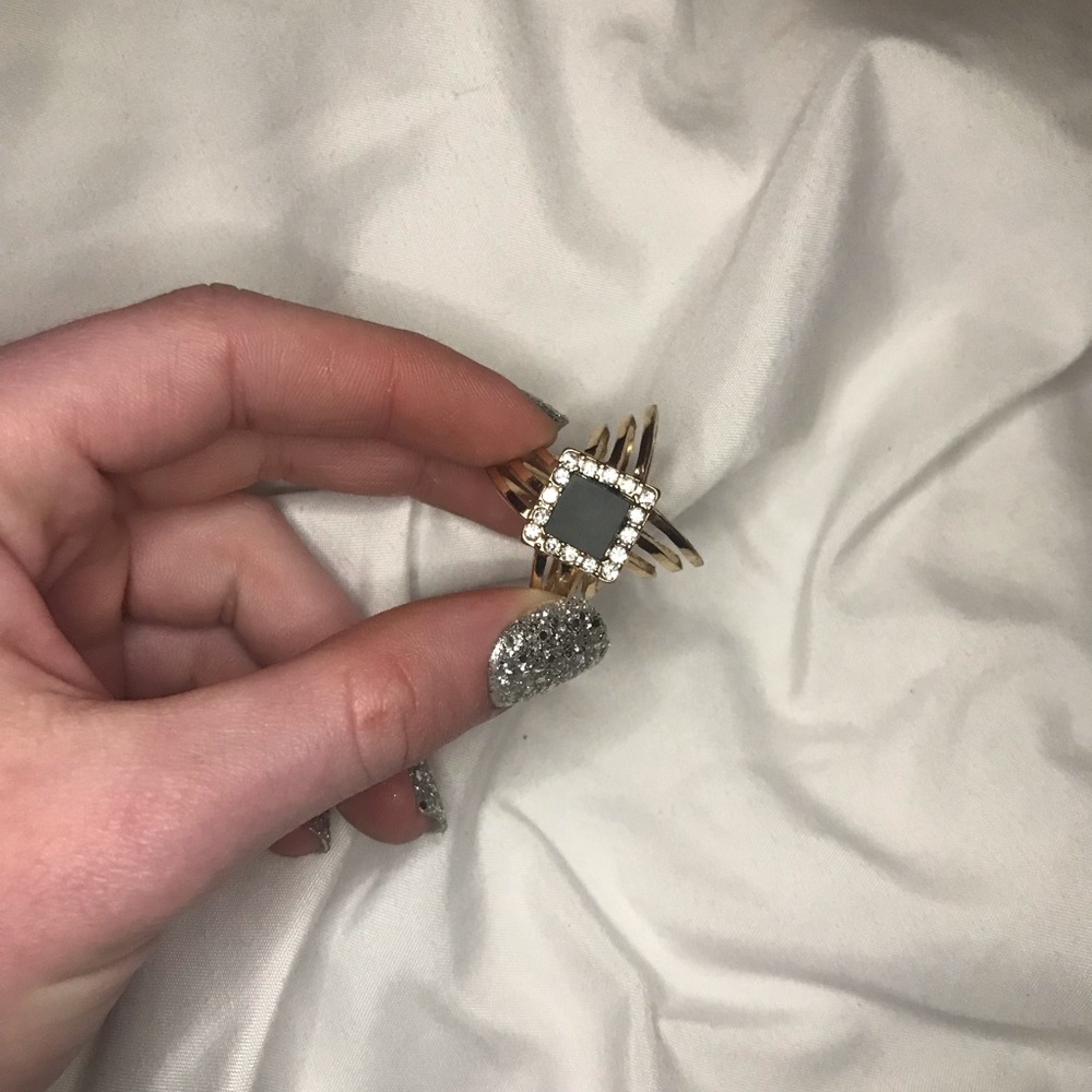Gold and black ring